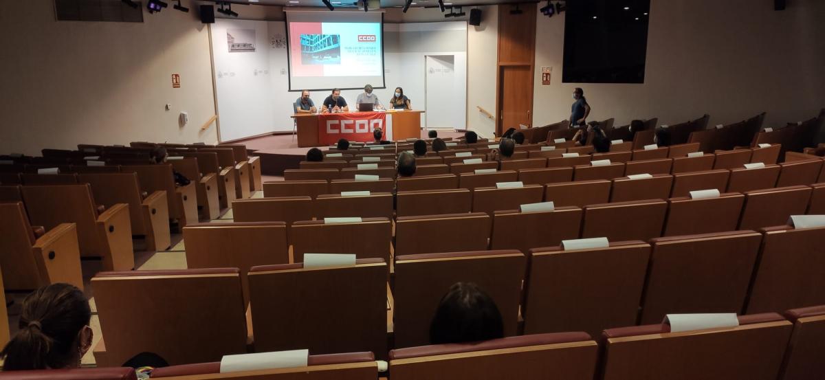 Asamblea informativa presencial y online de CCOO.