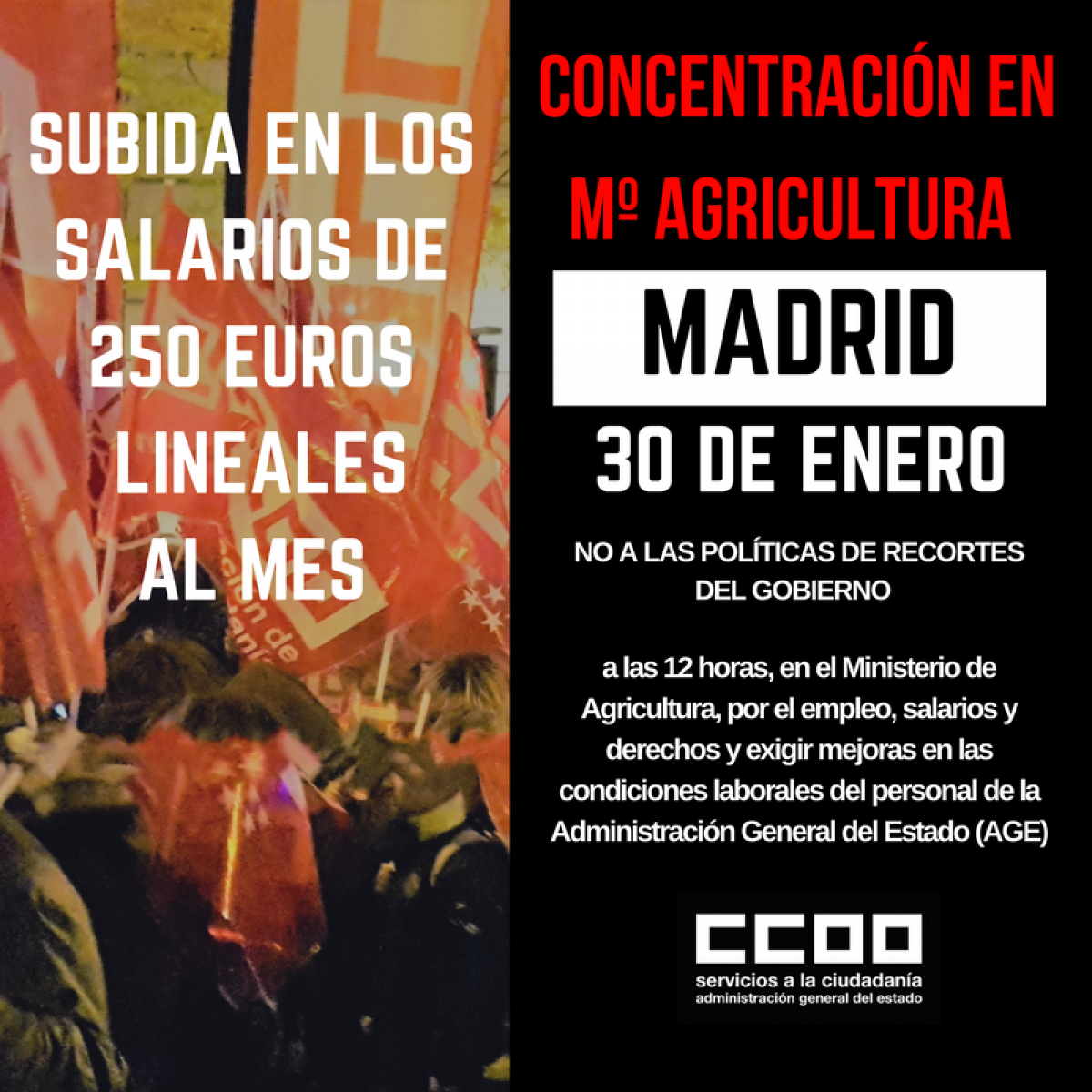 Cartel Concentracin Madrid 2018