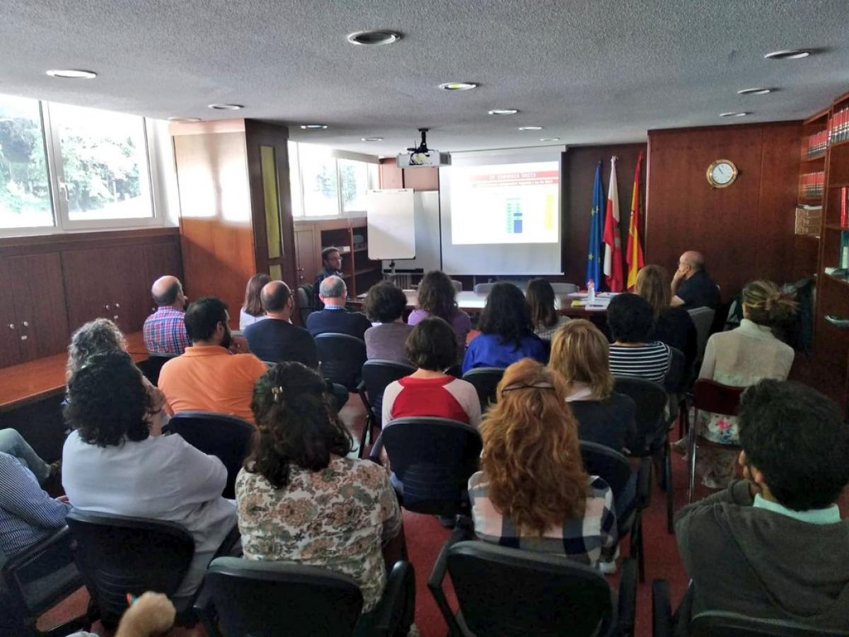 Asamblea en  el Instituto Espaol de Oceanografa IEO de Santander