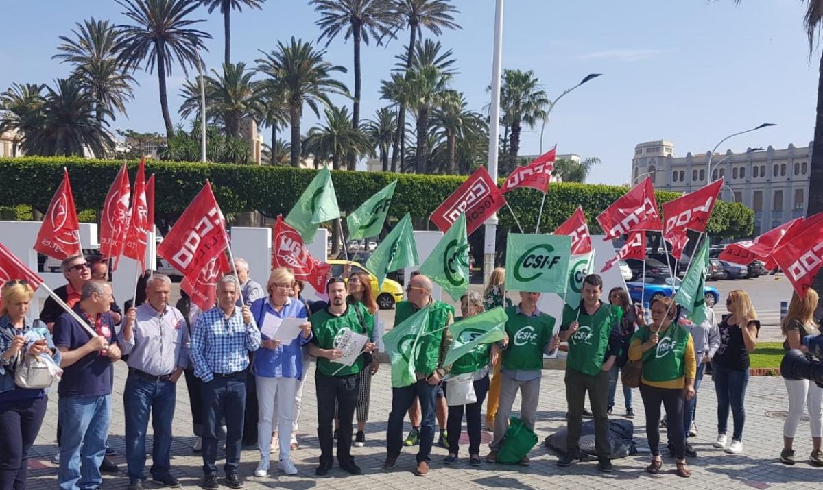 Concentracin de Melilla "En defensa de los Servicios Pblicos"