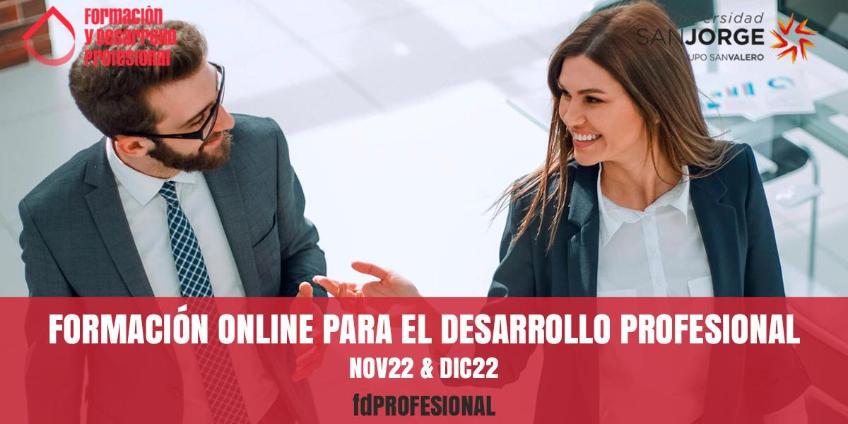 Cursos online de Formacin y Desarrollo Profesional para noviembre y diciembre de 2022