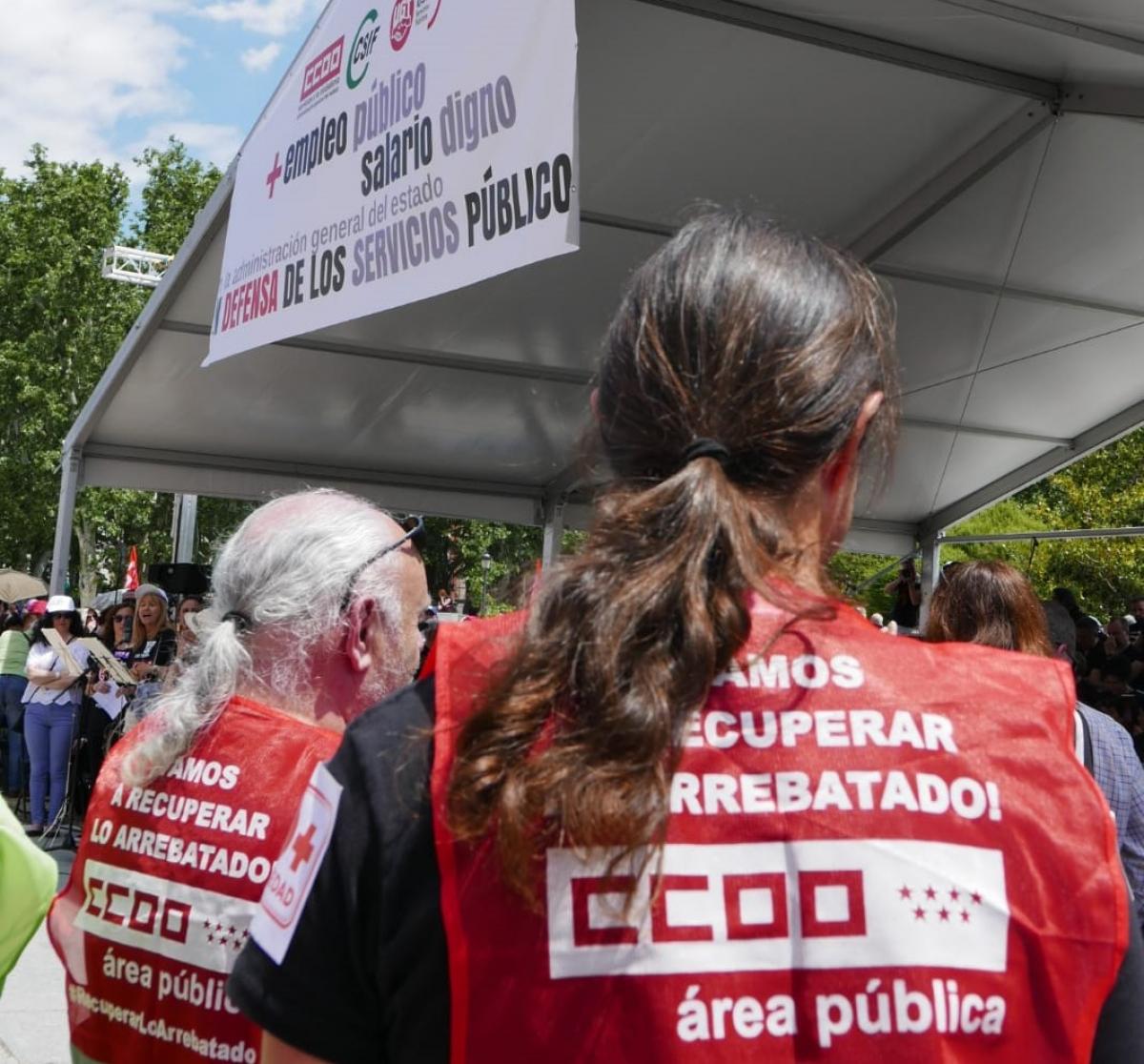 Organizacin del acto de 27 de mayo en Plaza de Oriente de Madrid