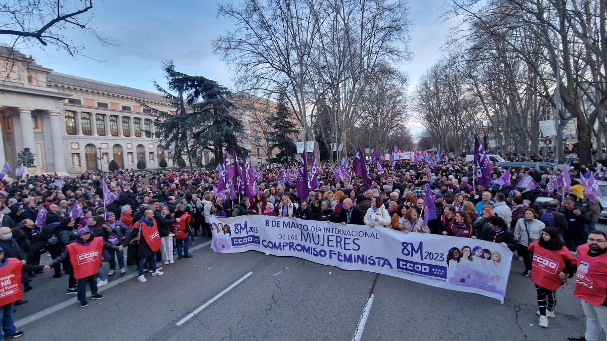 8M: El feminismo es el sujeto colectivo de todas las mujeres (Foto CCOO Madrid)