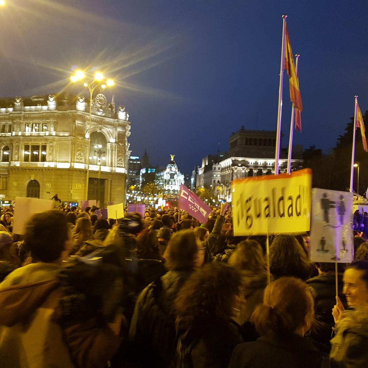 Manifestacin 19h del 8M en Madrid