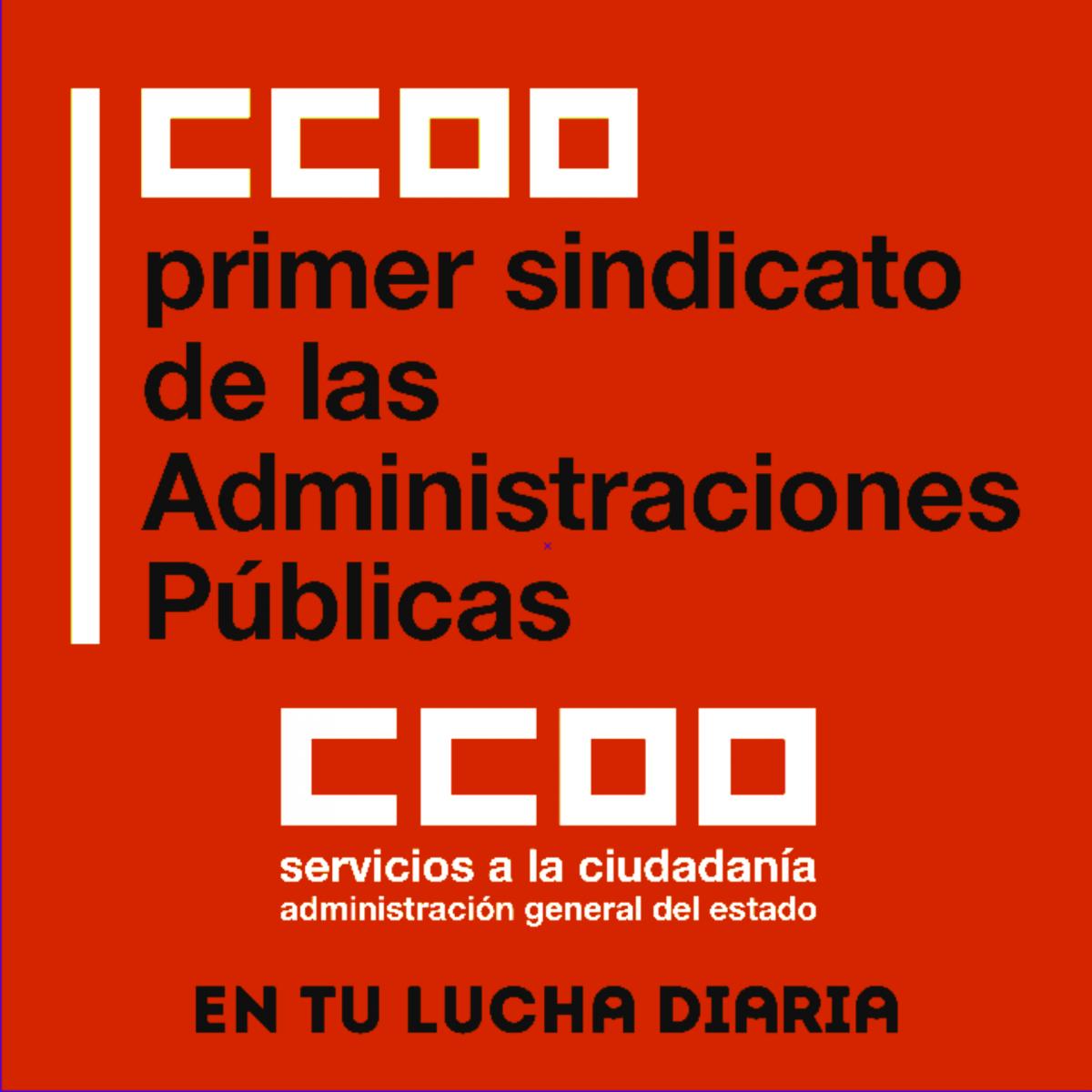 CCOO primer sindicato Administraciones pblicas