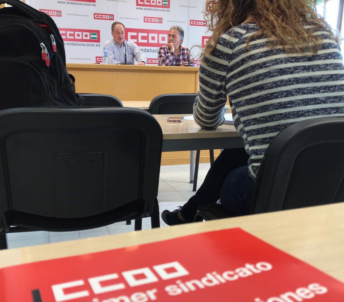 En Sevilla explicando los acuerdos alcanzados por CCOO y Funcin Pblica